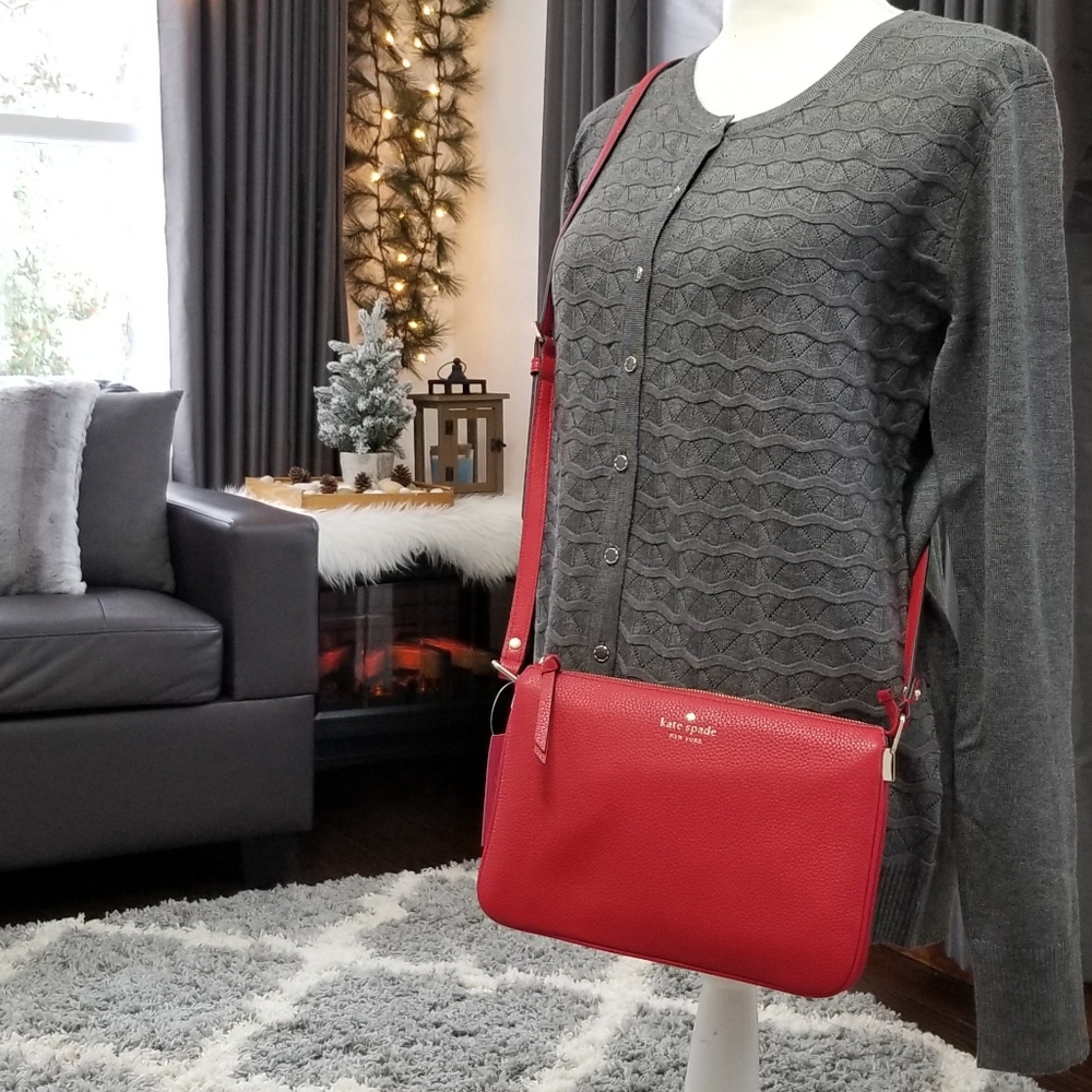 🚫SOLD🚫 Kate Spade Mulberry Street Madelyne Red - Picture 3 of 6